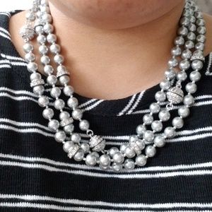 Chloe + Isabel Silver Pearl Necklace